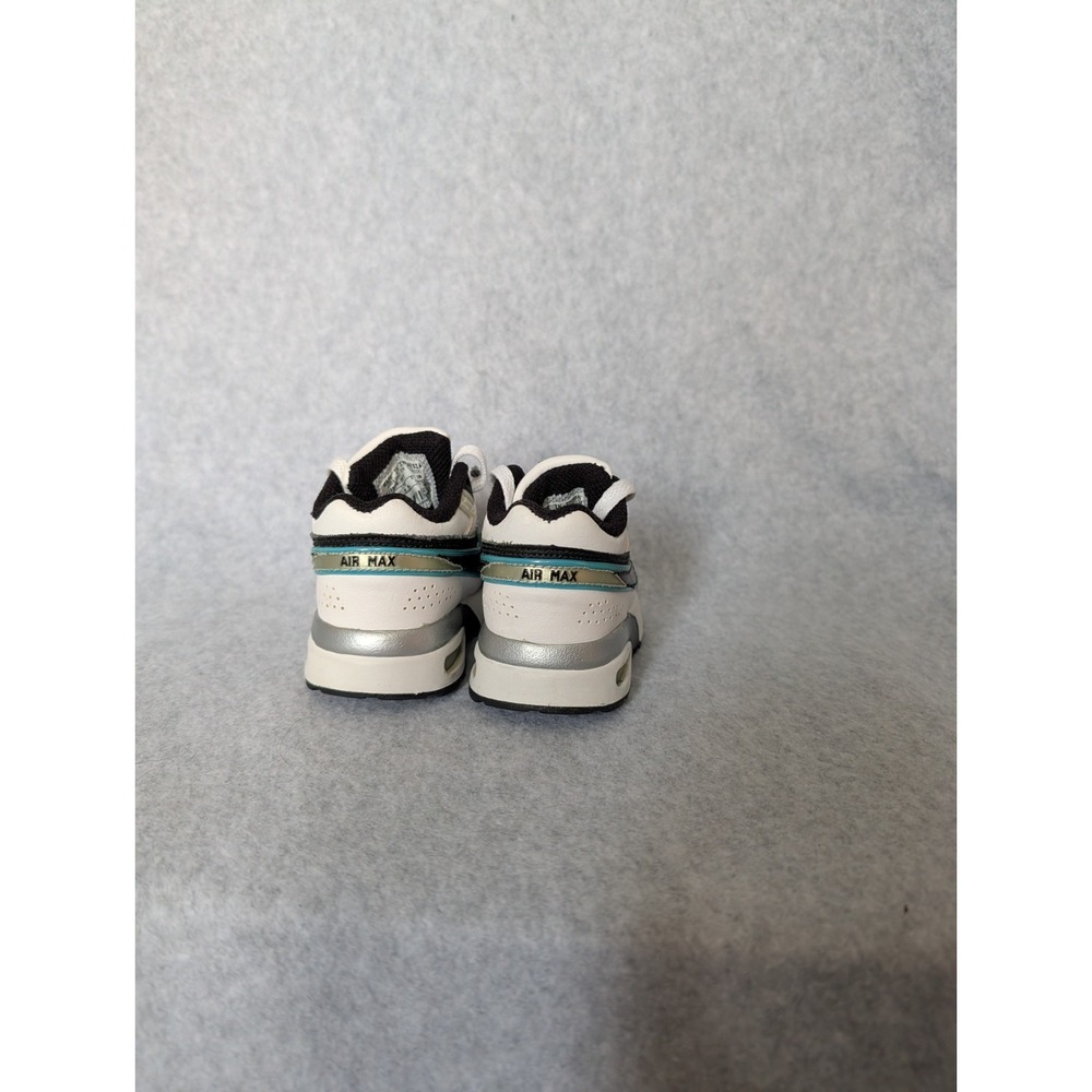Toddler Nike Air Max Classic Bw Vintage Y2k 2009 Leather Hype 2c White Teal - Picture 9 of 16